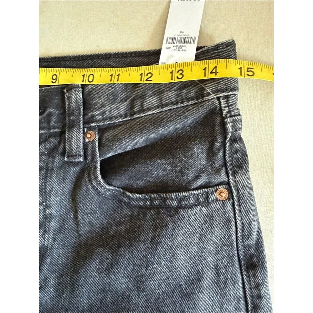 Old Navy Super Baggy Jeans Girls 14 Black Baggy Wide Leg Y2K NWT